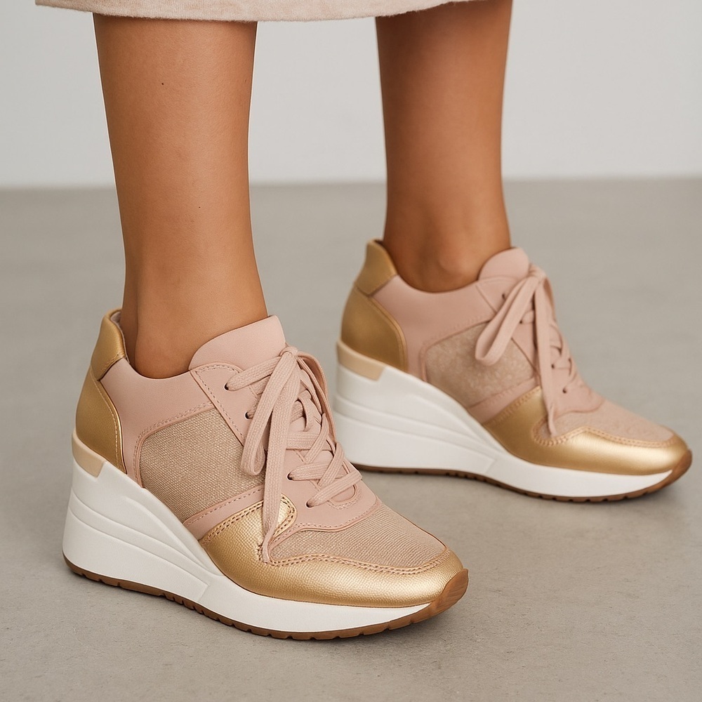 🌸Aldo TILIARIA Women’s Lace-Up Sneaker - Light Pink -🌸